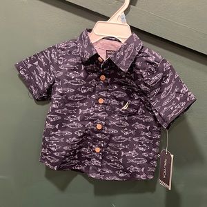 Button down boys shirts brand new 6 to 9 months